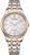 Orologio da donna Citizen con bracciale rotondo in acciaio inossidabile bicolore e quadrante chiaro