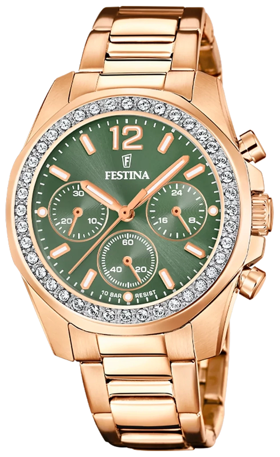 "Orologio da donna Festina Boyfriend F20639/A • Acciaio inossidabile color oro rosa • 10 ATM"