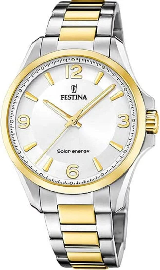 Orologio da uomo Festina Solar Energy F20657/1 • Solare • Bicolore
