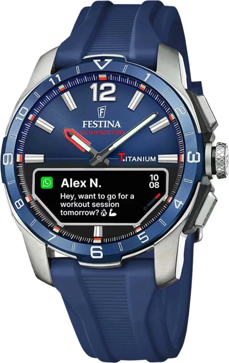 Orologio da uomo Festina Connected F23000/1 • Cassa in titanio robusta • Vetro zaffiro