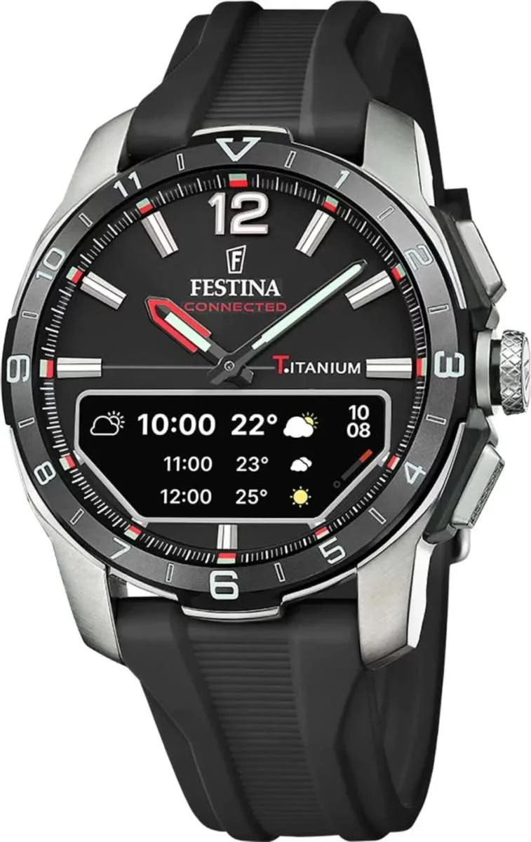 Festina Connected D F23000/4 Orologio da uomo • Cassa in titanio • Vetro zaffiro