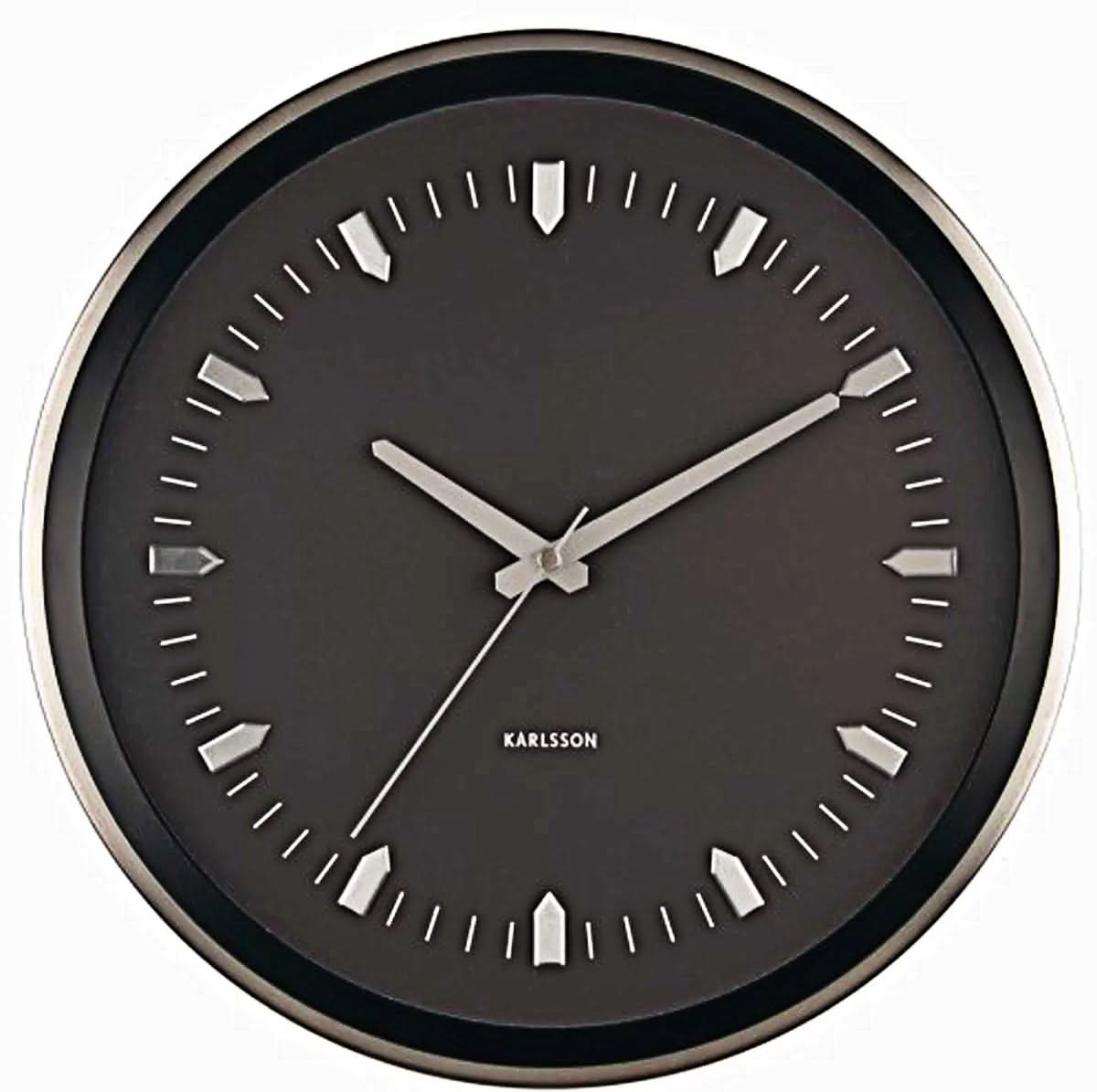 Orologio da parete Karlsson 35 cm Ø Metallo • Design elegante • Movimento al quarzo preciso