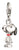 Ciondolo Charm in argento sterling 925 riciclato con motivo Snoopy PEANUTS dipinto a mano, Thomas Sabo, Modello: 2225-664-11