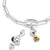 Ciondolo Charm in argento sterling 925 riciclato con motivo Snoopy PEANUTS dipinto a mano, Thomas Sabo, Modello: 2225-664-11