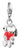 Ciondolo Charm in argento sterling 925 riciclato, con motivo Snoopy & Cuore, Thomas Sabo, Modello: 2226-664-10