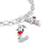 Ciondolo Charm in argento sterling 925 riciclato, con motivo Snoopy & Cuore, Thomas Sabo, Modello: 2226-664-10