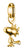 Ciondolo Charm in argento sterling 925 riciclato placcato oro 18k con motivo Peanuts Woodstock - Thomas Sabo, Modello: CC1303-413-39
