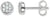 Orecchini Sparkling Circles - Argento Sterling 925