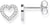Orecchini a cuore grandi - Argento Sterling 925