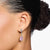 "Orecchini con pietre rosa - Argento Sterling 925"