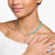 Bracciale a catena con perline e maglie - turchese effetto