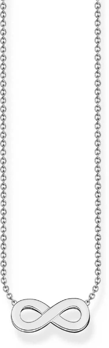 Collana in argento con ciondolo infinito di Thomas Sabo, catena a palline