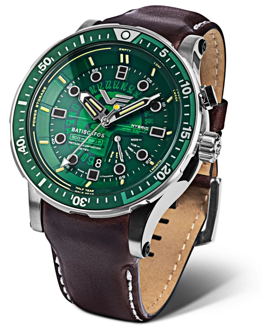 Orologio da uomo Vostok Europe Batiscafos PX84-511A770 • Illuminazione al trizio • 30 ATM