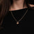Collana in acciaio inossidabile - Girasole - Anima in legno Modello: 9010631025281