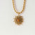 Collana in acciaio inossidabile - Girasole - Anima in legno Modello: 9010631025281