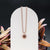 Collana Suncatcher in noce e oro rosa - Modello in legno: 9010631025298