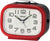 Sveglia analogica Seiko 13 cm plastica nera • Lancetta dei secondi scorrevole • Snooze e luce