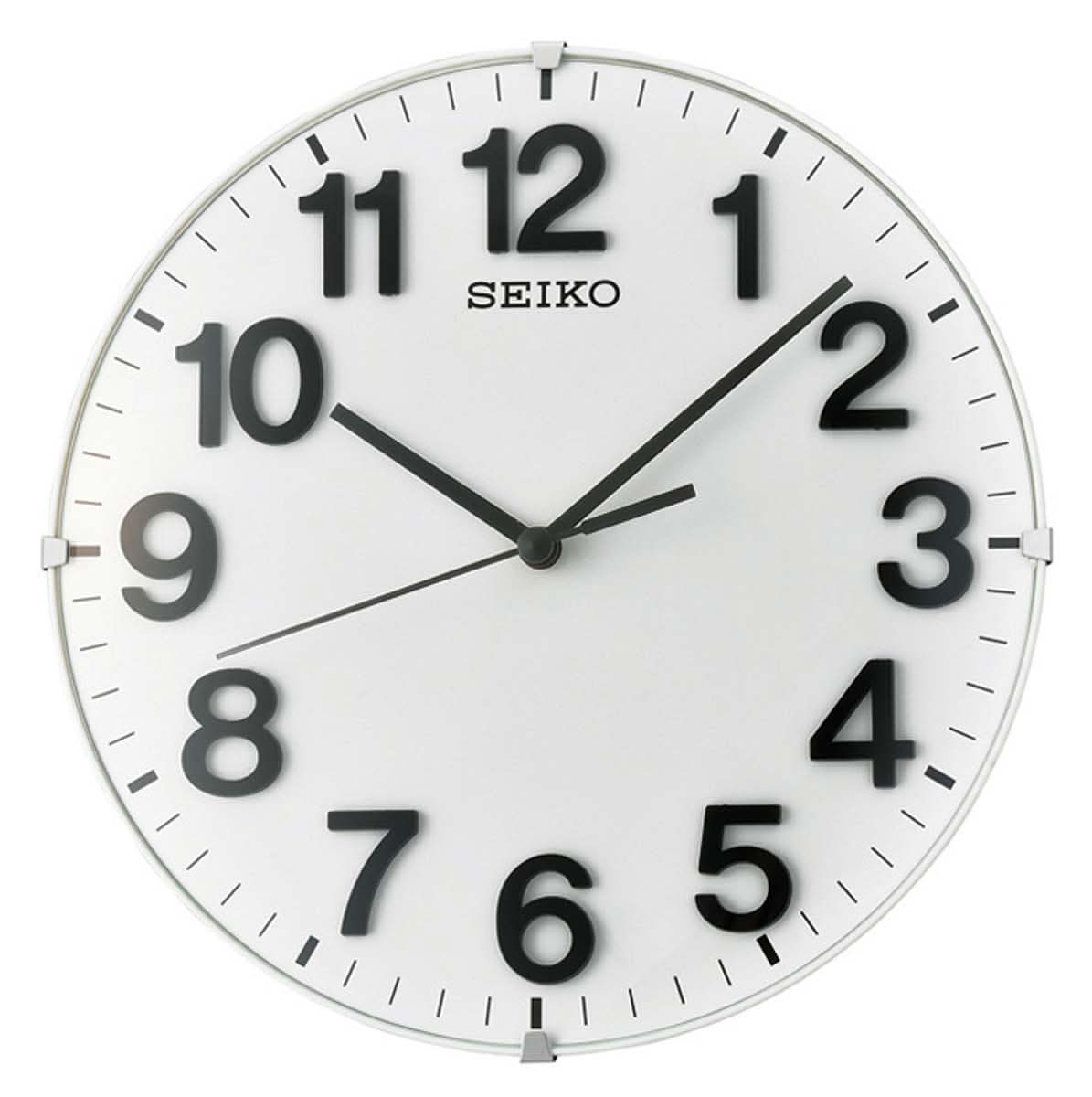 Orologio da parete Seiko 21,5x21,5x3,3 cm plastica • Movimento silenzioso • Versatile