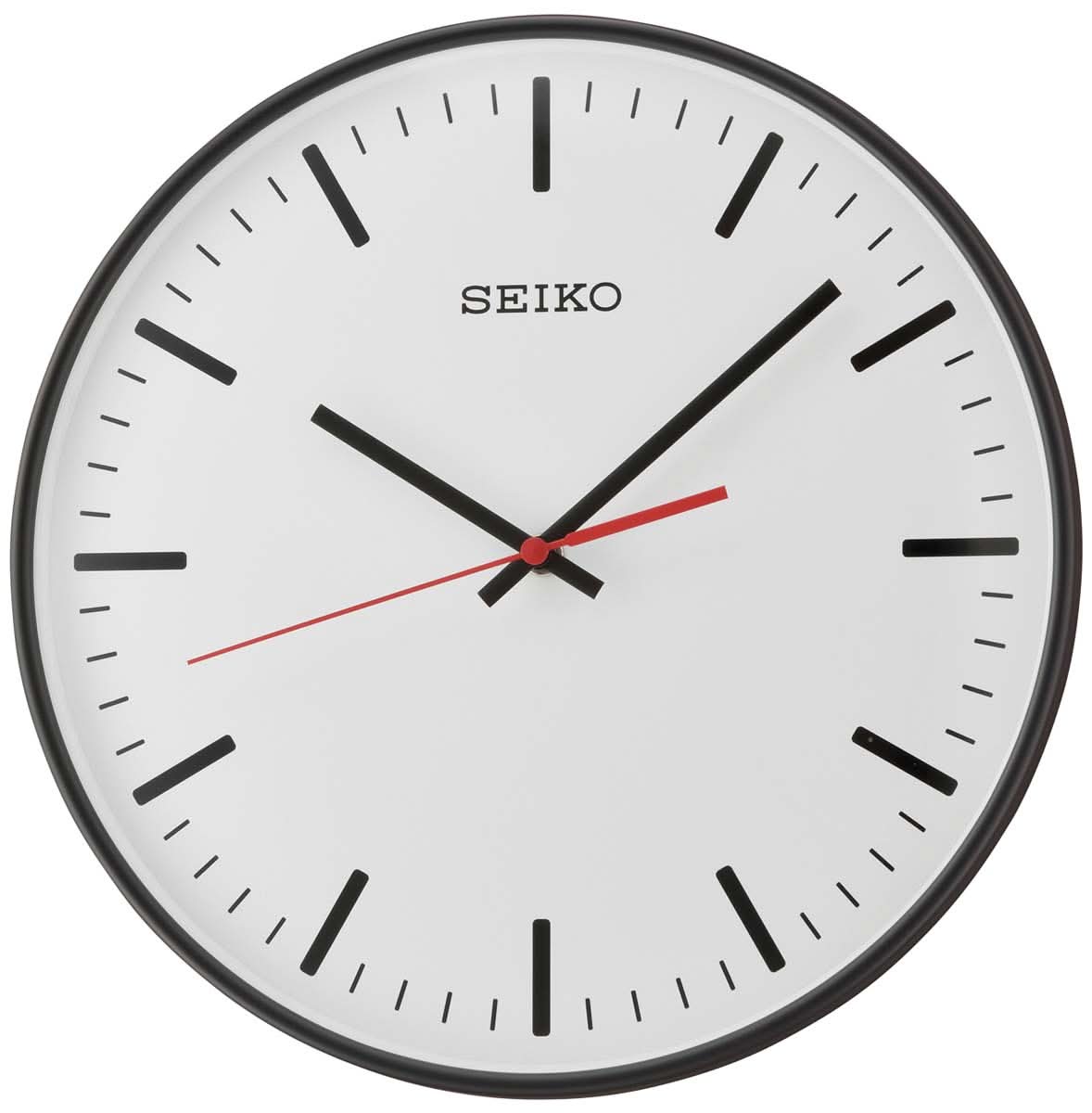 Orologio da parete Seiko 5x4 cm in plastica • Movimento silenzioso • Movimento al quarzo