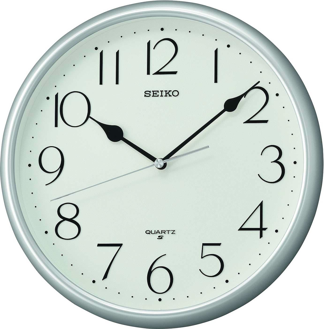 Orologio da parete Seiko 28x28x3,9 cm plastica • Movimento silenzioso • Design moderno