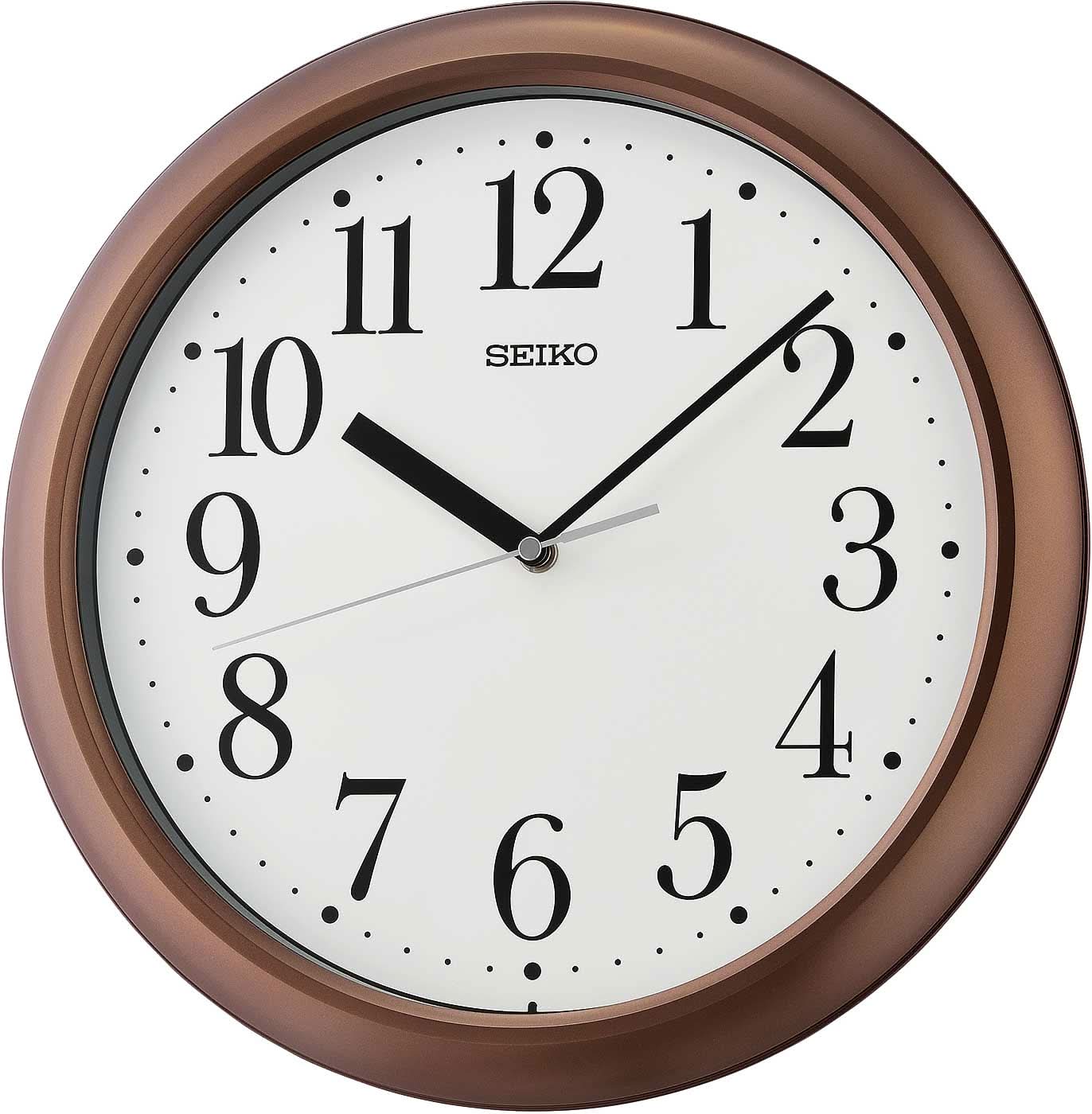Orologio da parete Seiko 32,5 cm Ø in plastica • Preciso movimento al quarzo • Design pulito