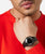 Orologio digitale Lorus al polso con display LCD nero e cinturino in caucciù