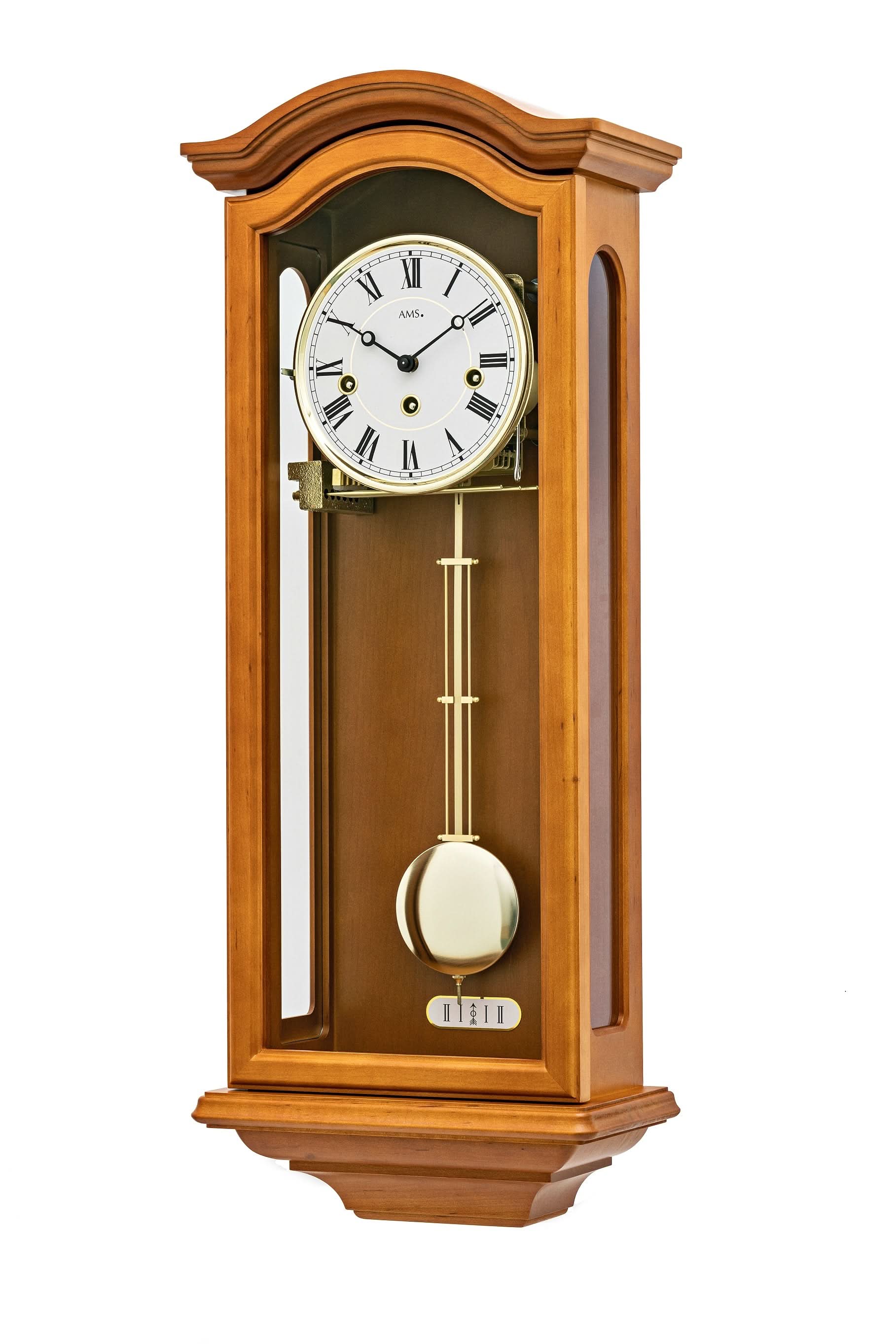 AMS Klassik 2696/9 Orologio da parete • Meccanismo a carica manuale 8 giorni • Suoneria Westminster