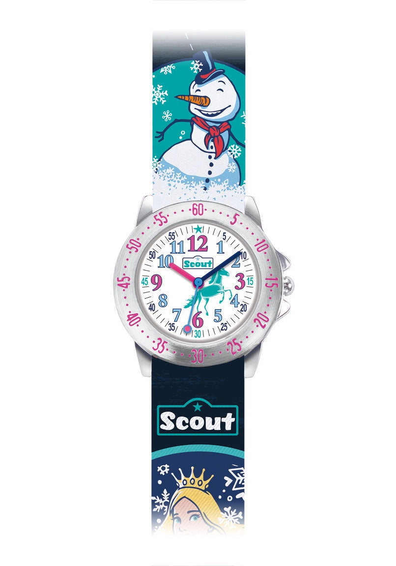 Scout Eisprinzessin 280378017 Kindermädchenuhr Blau • Quarzwerk • Mineralglas