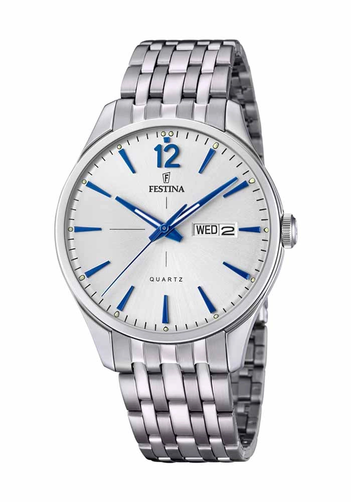 Festina Retrograde F16884 Herrenuhr Silber • Automatikwerk • Retrograde Anzeige