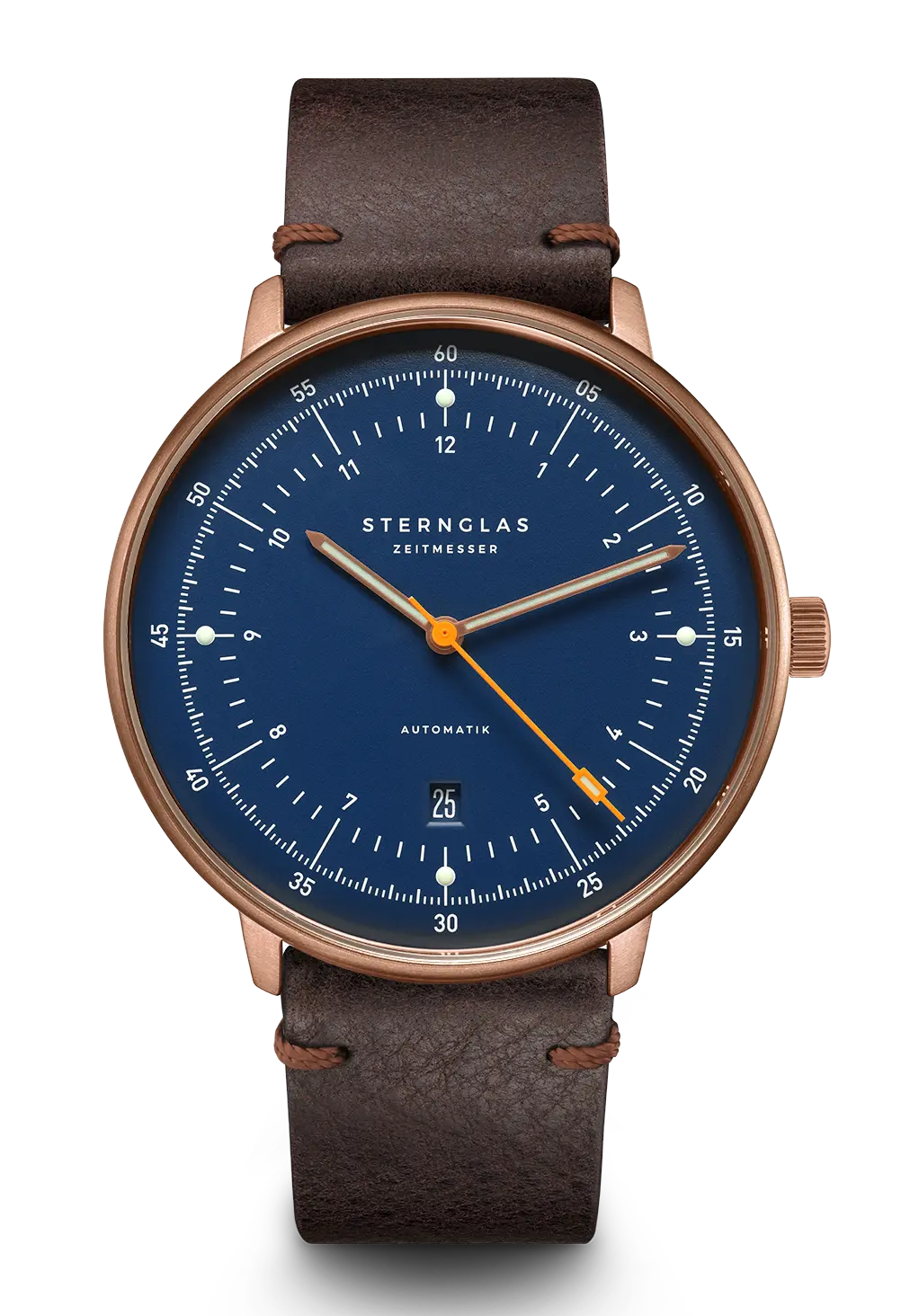 Sternglas Hamburg Automatik Bronze 42mm Herrenuhr • Saphirglas • Miyota Automatikwerk