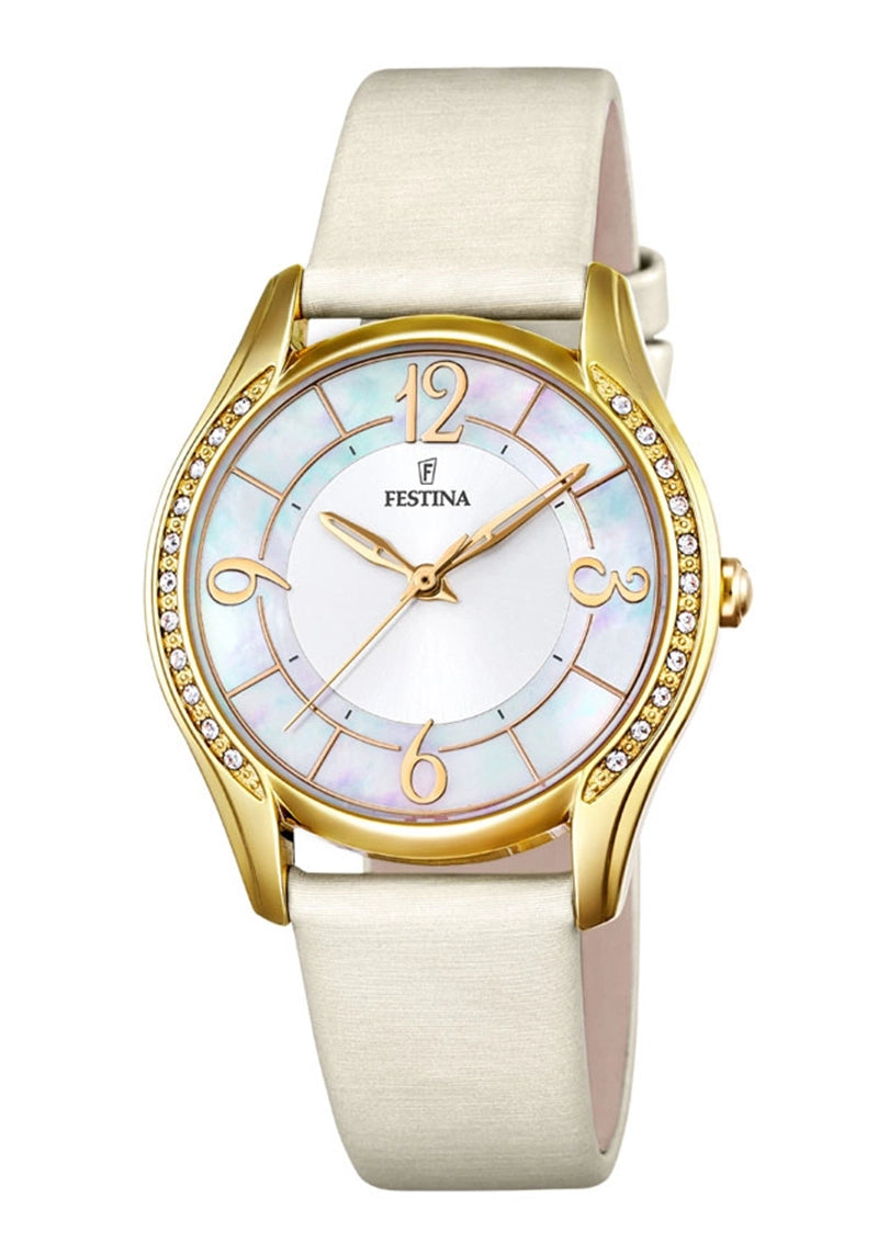 Festina Klassik F20438/2 Damenuhr Silber • Mineralglas • 10 BAR Wasserdicht