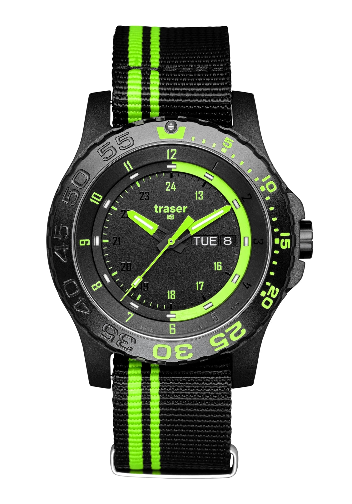 Traser Green Spirit Herrenuhr • Trigalight-Beleuchtung • Sportlicher Stil