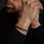 Bracciale in pietra naturale grigia a disco da 6 mm con chiusura in acciaio inossidabile - Rebel&Rose Modello: RR-60094-S-M