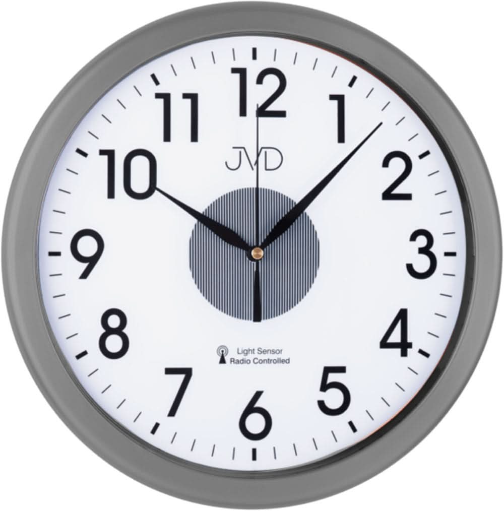 Orologio da parete JVD 24x24x4,5 cm plastica • Movimento radiocontrollato • Design senza tempo