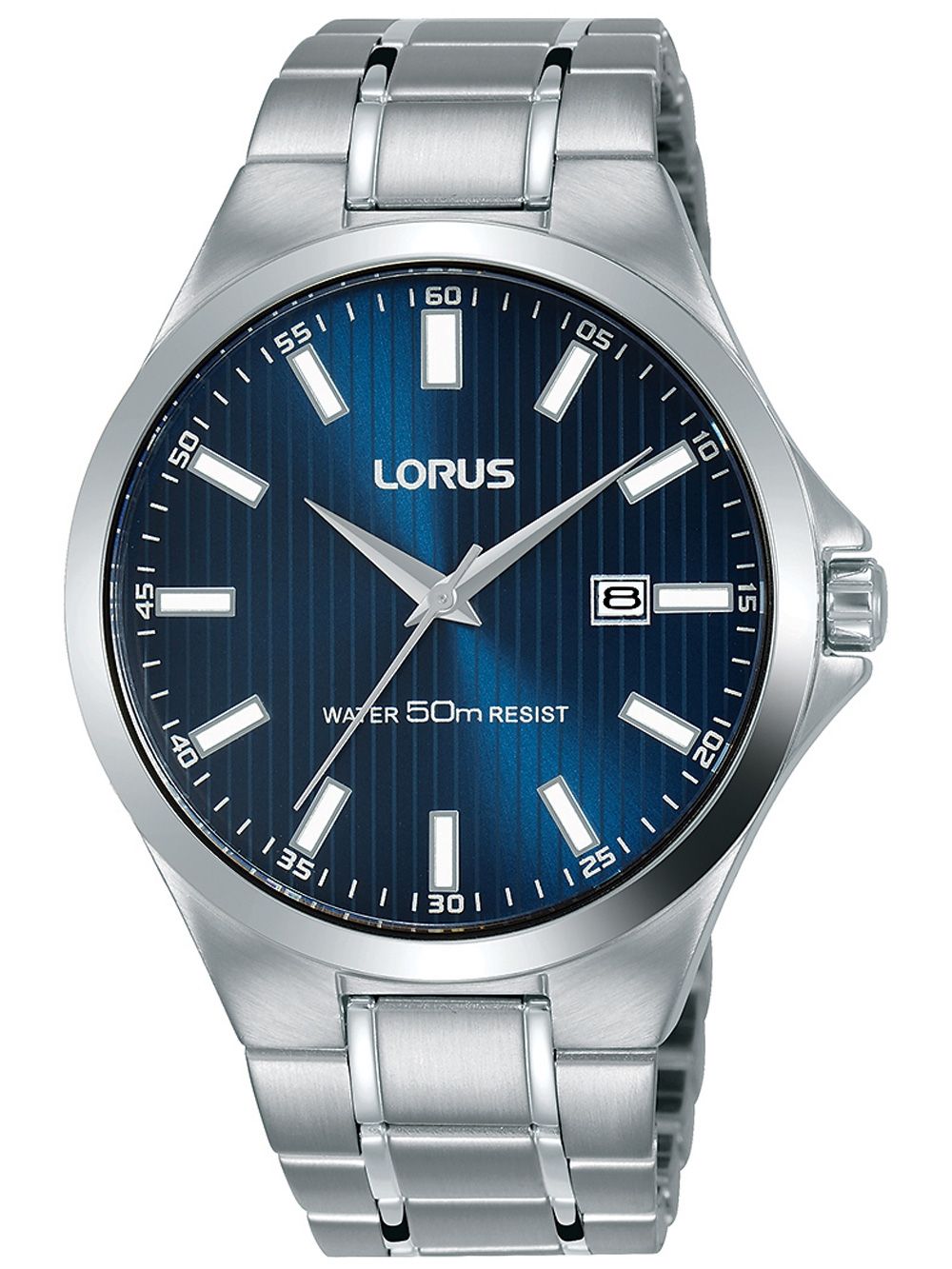 Lorus Classic RH993KX9 Herrenuhr Blau • Mineralglas • Edelstahlarmband