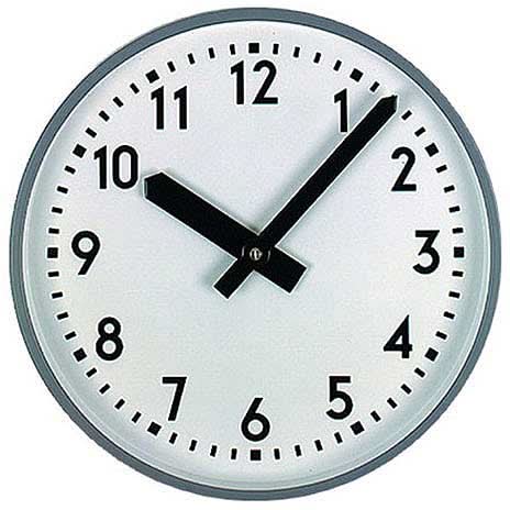 Orologio da parete GER-Technik 60 cm Ø in metallo • Movimento radiocontrollato preciso • Design robusto