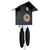 Rombach & Haas LIFE SK34-2 Orologio da Parete Nero • Movimento Meccanico 8 Giorni • Autentico Orologio a Cucù della Foresta Nera
