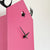 Rombach & Haas STYLE OD34HG-7/2 Väggklocka Rosa/Svart • Mekaniskt 8-dagarsverk • Äkta Schwarzwälder Gökur