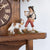 Rombach & Haas Tradition 3465 Orologio da Parete Legno (scuro) • Movimento Meccanico 8 Giorni • Orologio a Cucù della Foresta Nera Intagliato a Mano