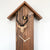 Rombach & Haas CLASSIC SLM3H-10 Orologio da Parete Legno Naturale • Movimento Meccanico 8 Giorni • Originale Orologio a Cucù della Foresta Nera