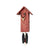 Rombach & Haas Classic SLM3H-3 Orologio da Parete Legno Naturale/Rosso • Movimento Meccanico 8 Giorni • Autentico Orologio a Cucù della Foresta Nera