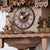 Rombach & Haas Holzhacker 3467 Orologio da Parete Legno (scuro) • Movimento Meccanico 8 Giorni • Intaglio a Mano Filigranato