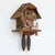 Rombach & Haas Tradition 3465 Orologio da Parete Legno (scuro) • Movimento Meccanico 8 Giorni • Orologio a Cucù della Foresta Nera Intagliato a Mano