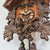 Rombach & Haas TRADITION 3460-N Orologio da Parete Legno (scuro) • Movimento Meccanico 8 Giorni • Orologio Gufo Intagliato a Mano
