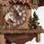 Rombach & Haas Holzhacker 3467 Orologio da Parete Legno (scuro) • Movimento Meccanico 8 Giorni • Intaglio a Mano Filigranato