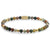 Bracciale in pietre semipreziose multicolore e chiusura in acciaio inossidabile - Rebel&Rose Modello: RR-40046-G-M