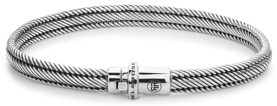 Bracciale in argento 6mm - Rebel&Rose Modello: RR-BR032-S-L