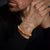 Bracciale in pietre dure da 8 mm, diaspro, con chiusura in metallo - Rebel&Rose Modello: RR-80027-S-L
