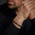 Bracciale in pietre da 8 mm occhio di tigre blu, occhio di tigre giallo, diaspro brecciato, riolite e ematite grigia con chiusura in acciaio inossidabile grigio - Rebel&Rose Modello: RR-80106-V-L
