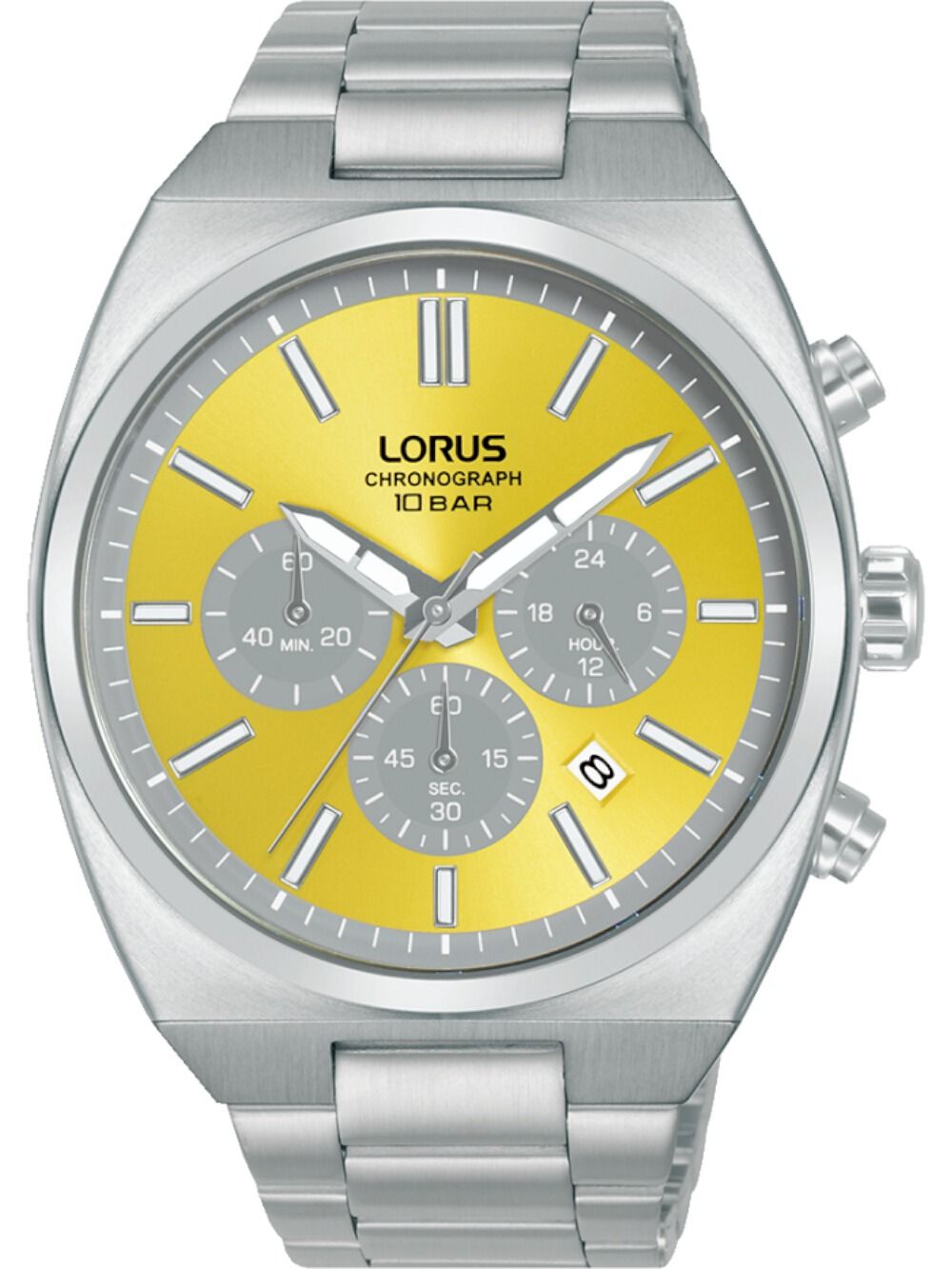 Lorus RT367KX9 Herren Armbanduhr Goldfarben • Chronograph • Mineralglas